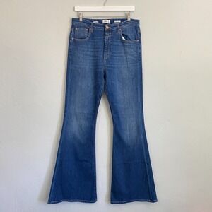 Closed Rawlin Flared Jeans Women Size 32 Blue High Rise Made in Italy